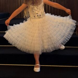 Tutu de Monde Crystal Palace Dress size 4-5 in milk